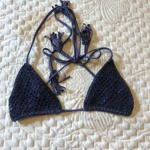 ACACIA Swim plum crotchet top